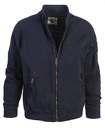 Gioberti Men's 100% Cotton Sportwear Full Zipper Twill Bomber Jacket