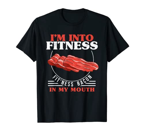 Bacon Enthusiast Fitness Bacon In My Mouth Tocino de cerdo Camiseta