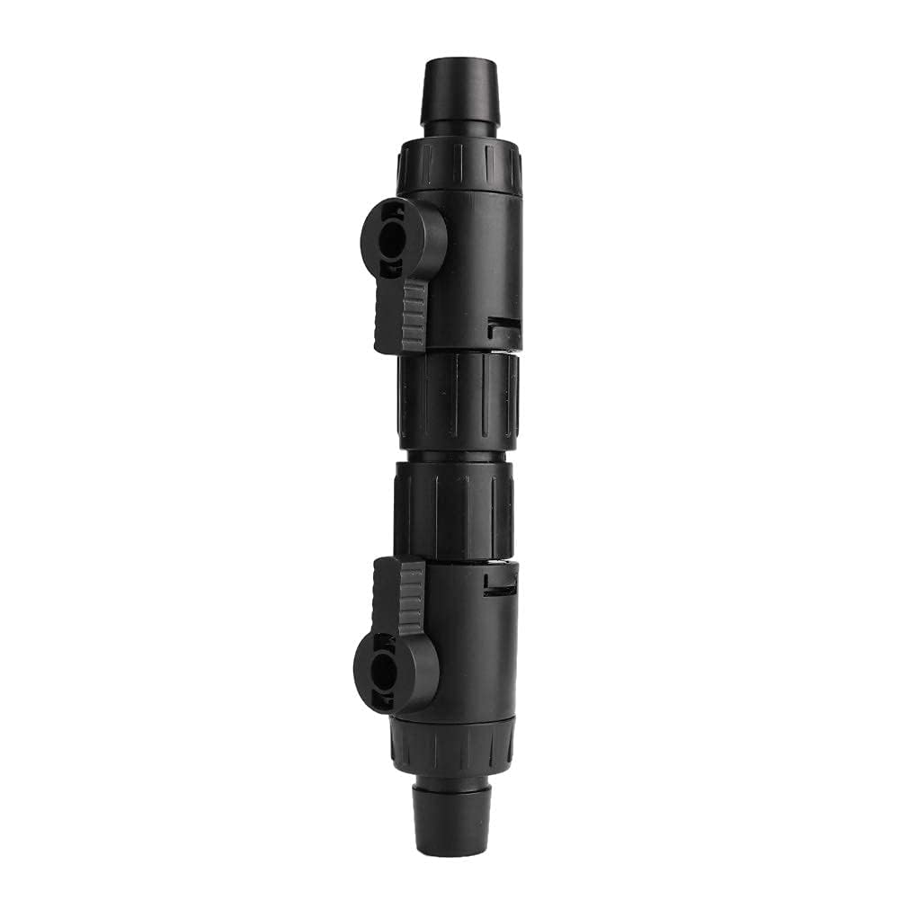 Pssopp Valvola per tubo flessibile per acquario, 2 pezzi, 16 mm, valvola di controllo del flusso dell'acqua, adattatore con impugnatura a sgancio rapido