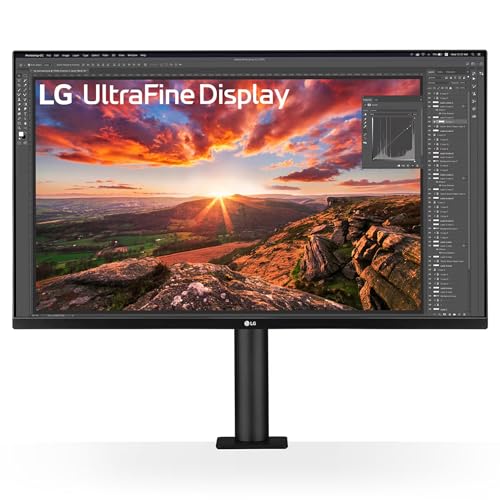 Image of LG 32UN880K 80cm (31.5 Inch) Ultrafine UHD(3840 x 2160) IPS Monitor with Ergo Stand, Anti-Glare, HDR 10, DCI-P3 95%(Typ.), HDMI X 2, Display Port, USB Type-C (60W PD), Speakers, Headphone Out, Black