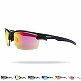 ANTI SLIP PADS – Anti-Slip Nasenpads sowie die gummierten Enden der Sonnenbrille sorgen für einen rutschfesten Halt selbst bei schweißtreibenden Aktivitäten wie Radfahren (Rennrad), Laufen (Joggen), Triathlon, Trailrunning, Tennis, Fußball, Volleyball, Klettern, Bergsteigen und Wandern, sowie anderen Outdoor- oder Wassersportarten.