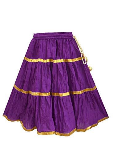 Image of A.T.U.N. (ALL THINGS UBER NICE) Girls Cotton Printed Readymade Ghaghra | Lehenga Choli and Dupatta Set | Ethnic Wear Clothing Set for Festival Occasions