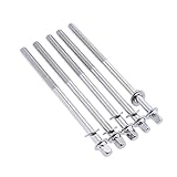 Baosity 5pcs 4'' Drum Tension Rods for Tom Snare Bass Drum Replacement