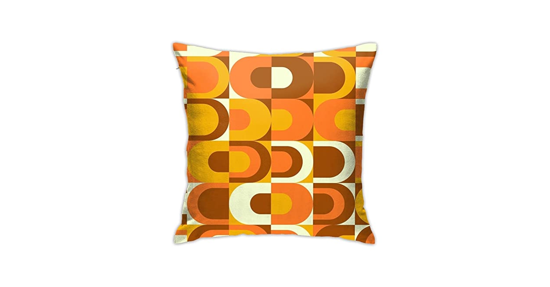 Amazon.com: Akame 70s Pattern Retro Inustrial in Orange and