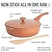 Goodful All-in-One Pan, Multilayer Nonstick, High-Performance Cast Construction, Multipurpose Design Replaces Multiple Pots and Pans, Dishwasher Safe Cookware, 11-Inch, 4.4-Quart Capacity, Terracotta