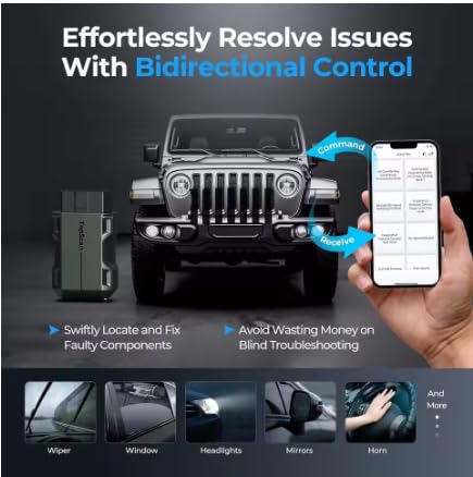 TOP-DON TopScan Lite skaner inteligentne narzędzie diagnostyczne DTC instrukcja naprawy Bluetooth OBD2 czytnik kodów