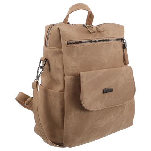 Sac à dos femme en PU vintage design élégant et étanche