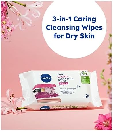 NIVEA 3'ü1 Arada Nazik Makyaj Temizleme Mendilleri (25 adet),Kuru Ciltler,Yüz ve Göz için,Suya Dayanıklı Maskara ve Makyaj Temizleme - Görsel 2
