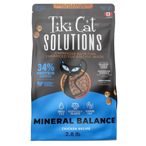 Tiki Cat Solutions Mineral Balance Dry Cat Food, Supports