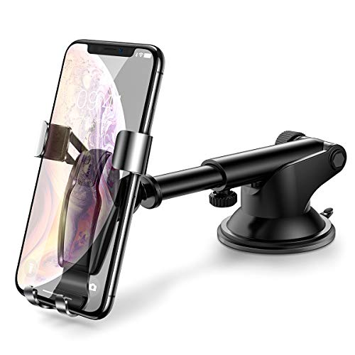 AINOPE Cell Phone Holder for Car, Universal Dashboard Cell Phone Holder Gravity Auto-Clamping Car Cradle Mount Adjustable Car Holder Compatible iPhone X/ 8/7/ 6s/ Plus, Samsung Note 9/ S9/ S8/ S7/ S6