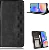 Funda Compatible con Vivo X100 5G, de Cuero PU con Soporte y Tarjeteros, Cierre Magnético Abatible, Color Negro 2