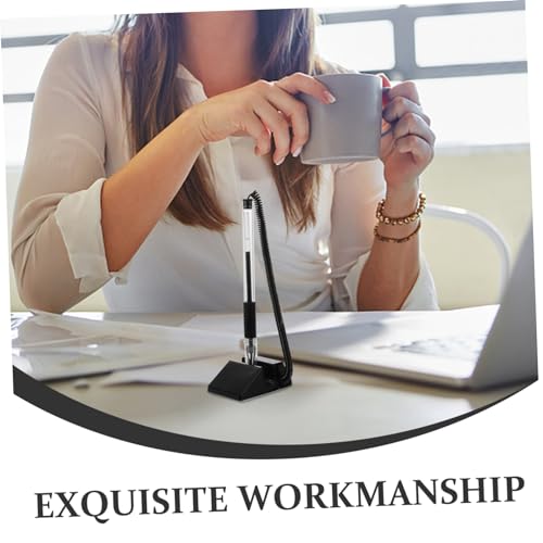 Stylo de signature vertical anti perte avec socle pour bureau et table