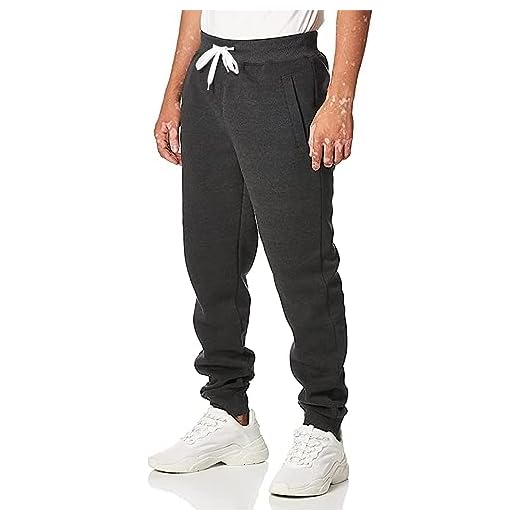Southpole Men's Basic Active Fleece Jogger Pants-Regular and Big & Tall Sizes, HCH, S