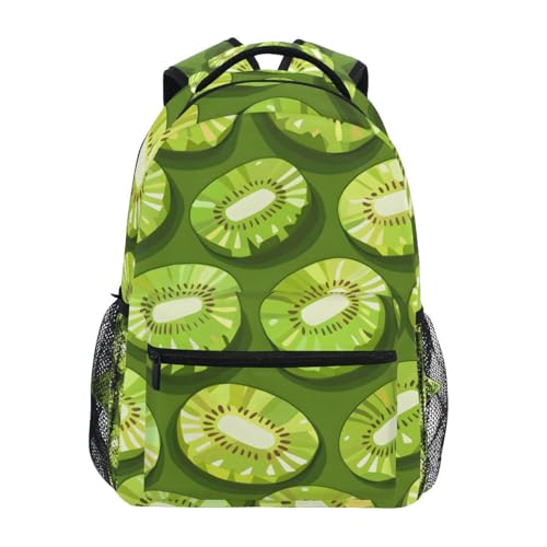 Many Kiwi Fruit Backpack for Women Mens Girls Boys Teens, School Backpacks Students Laptop Bookbag Rucksack Casual Daypack for Hiking Traveling Camping Work