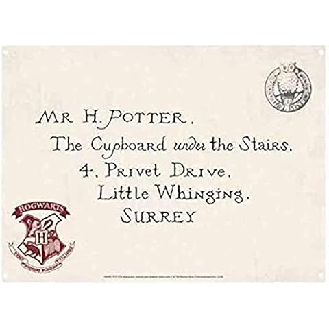 Chapa Metalica Harry Potter con Licencia Oficial de Hogwarts Cover