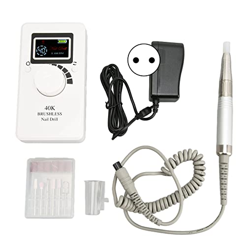 Máquina Elétrica de Retificação de Unhas, Rotação CW CCW Cabo de Carregamento Retrátil Máquina de Pe