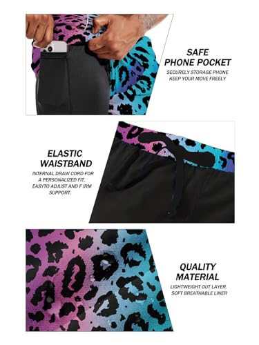 Generic Mens Swim Trunks Swimming Trunks with Compression Liner Board Shorts 7 inch Swim Shorts Swimsuit 5