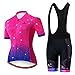 Uriah Women's Cycling Jersey Bib Shorts Black Sets Short Sleeve Reflective