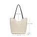 Bototack Straw Beach Tote Bag for Women - Large Summer Crochet Beach Bag, Boho Woven Shoulder Handbags for Vacation Travel (Beige)