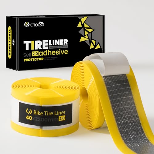 Chooee Self Adhesive Bike Tire Liner 40mm Bicycle Inner Tube Flat Protector for 26/27.5/292.20/2.40 Tires Anti-Puncture Proof Tire Liner for MTB/E-Bike
