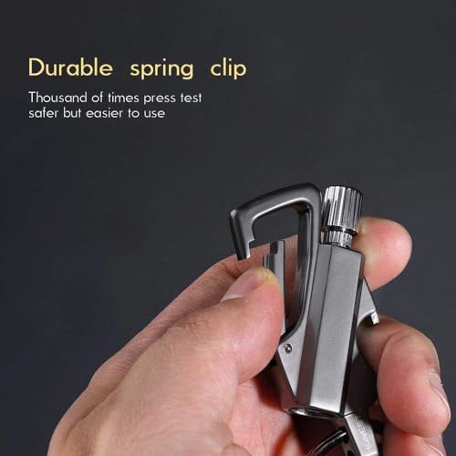 Image of Permanent Metal Lighter, Keychain for Outdoor Use, Emergency Survival Gear with Flint Metal Match, Rechargeable Kerosene Lighter