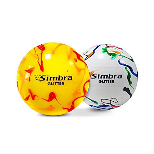 Simbra Field Hockey Ball Glitter Shiny White PVC HollowCore 157grs