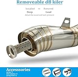 Motorcycle Cafe Racer GP Exhaust Muffler Universal Type1 38-51mm Inlet Vintage Stainless Steel for Street Dirt Bike Honda CB CX GL, Yamaha XS SR XV, Suzuki GS, Kawasaki W, BMW R Series - Image 5