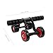 HONITANO Portable Four Roller Wheel Abdominal Exercise Wheel for Core Workout Fitness Machine with Non-slip Arc Handles and Support Suitable for Home Use and All Fitness Levels