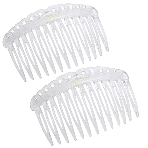 Set de 2 Peines Pequeños Transparentes de 6.99 cm miniatura 1