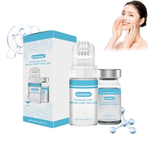 KUIRUNRX® Système de Micro Infusion pour le Visage, Sérum à l'acide hyaluronique Kit, 2 * 10ml Infusion Facial System, Kit de Soin de la peau pour Tous Types de Peau