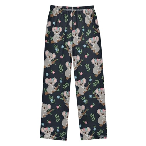 J JOYSAY Cartoon Koala Flowers Leaves Pajamas Pants Soft Long Pajama Bottoms Lounge Sleep Pants Size S-XL2