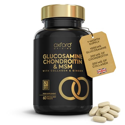 Advanced Glucosamine and Chondroitin High Strength Tablets with MSM | Made in The UK | Glucosamine Sulphate with Chondriotin, MSM Powder, Collagen, Citrus Bioflavonoid and Ginger Root | 60 Tablets - Image 8