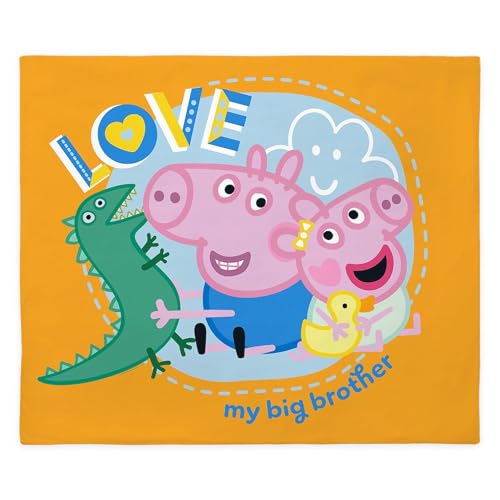CafePress Peppa Pig: Love My Big Brother King Duvet Cover, Printed Comforter Cover, Unique Bedding