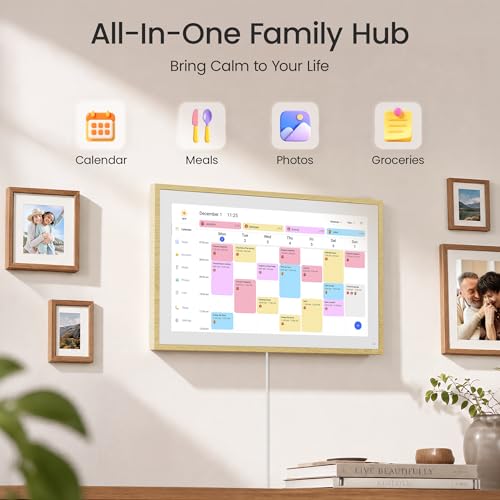 Image of Dragon Touch 15.6 inch Digital Calendar Chore Chart - Digital Picture Frame, Smart Family Planner, Hearth Display Desk Digital Calendar Best Gift for Women, Mom,Christmas, Wedding
