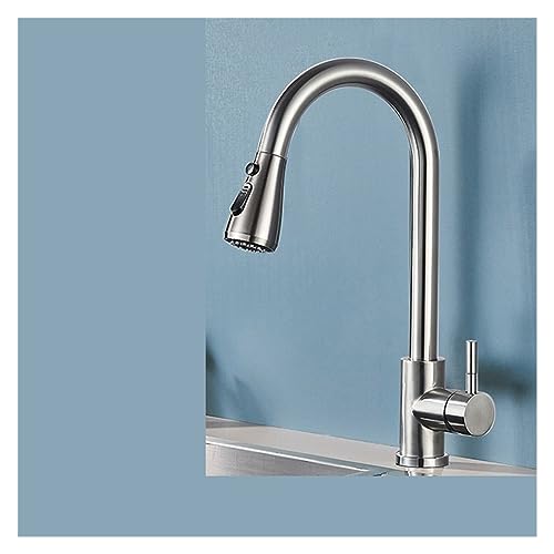 Grifo de cocina de acero inoxidable para evitar salpicaduras con caño extraíble negro 2