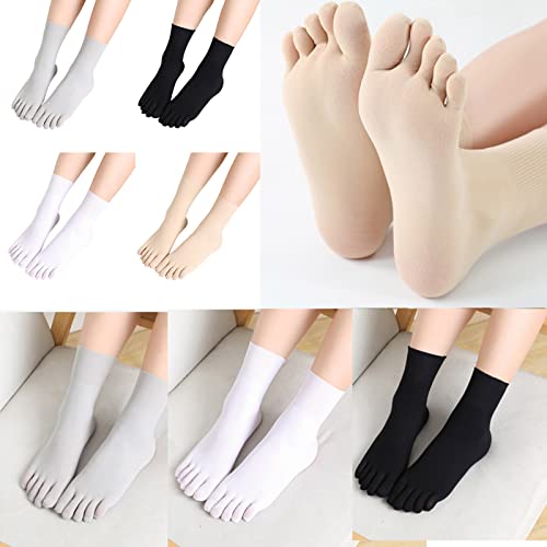 Socks,Fashion Women Man Five Finger Sock Casual Style Middle Tube Short Sock Antiskid Finger Toe Socks New 4 Color2