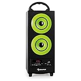 Dispone de entradas USB, SD y AUX para la conexión de diversos dispositivos, ya sean reproductores MP3, CDs u ordenadores.