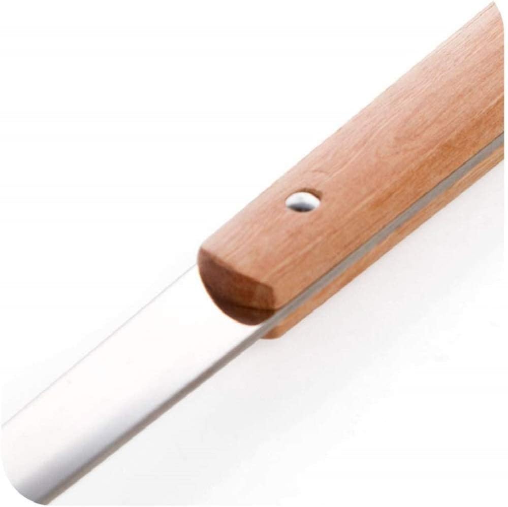 Anjali Enterprises Stainless Steel Kitchen Utensils Set Spatula Spoon Shovel Slotted Turner Soup Ladle Skimmer with Wooden Handle & Hanging Hole Cooking Kitchen Tools (Set of 4 PCS)