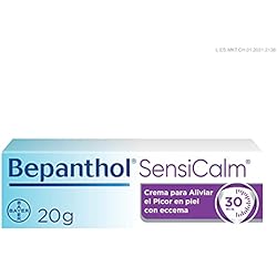 Sebamed Pomada Para Rozaduras Bepanthol Derma SensiCalm para Aliviar el Picor y Enrojecimiento de las Irritaciones Cutáneas en Solo 30 Minutos, Sin Cortisona, 20 g