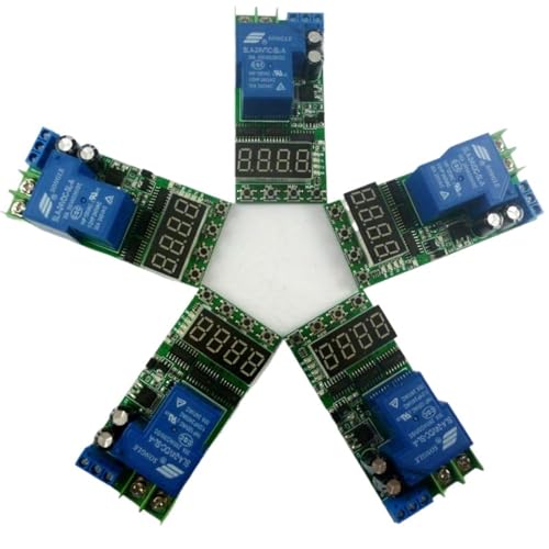 Relais temporisé LED 24V 30A lot de 5 modules temporisateurs réglables