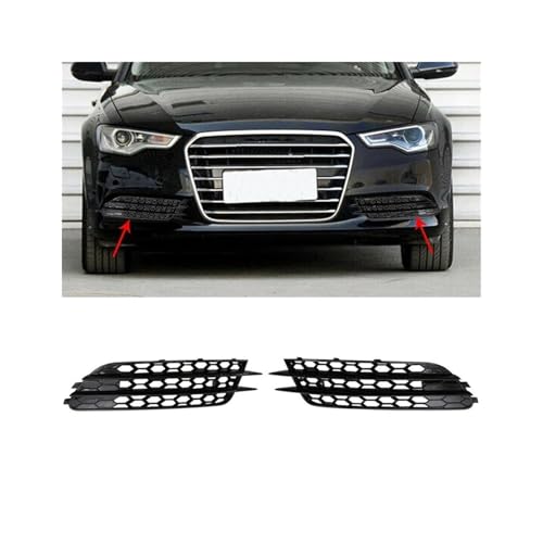 Rejilla de panal delantera para sustituir cubiertas dañadas de Audi A6 C7 2012-2015, 2 uds. 3