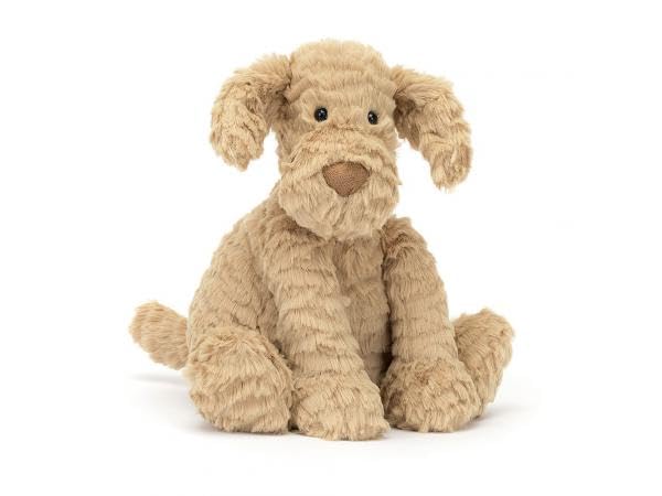 Jellycat Fuddlewuddle Puppy Medium - L: 8 cm x l: 13 cm x h: 23 cm, beige