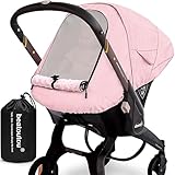 Waterproof Baby Car Seat Cover Compatible with Doona Car Seat and Stroller,Patented Windproof Car Seat Canopy for Girls, Keeps Babies Warm and Coz(Pink)