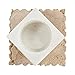 Bloomingville Decorative Marble and Travertine Candle Holder, White and Natural