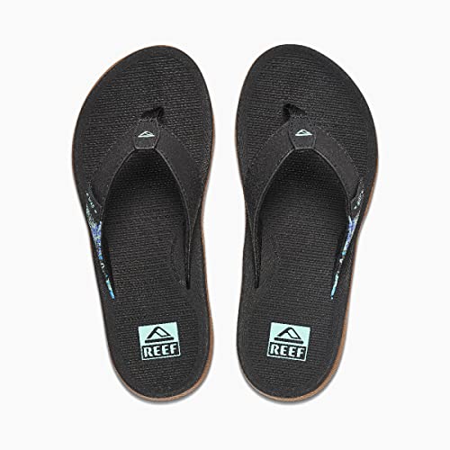 Image of REEF Santa Ana Womens Flip Flop, Arch Support, Water Friendly, Non Marking Outsole