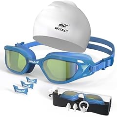 Sky Blue Swimming Goggles + Swim Cap