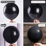 PartyWoo Black Balloons 140 pcs Different Sizes of 18 12 10 5 Inch Black Balloons Arch Kit Garland for Baby Shower Birthday Graduation Casino Gaming Anniversary Retirement Party Decorations Black-Y18 - Image 3