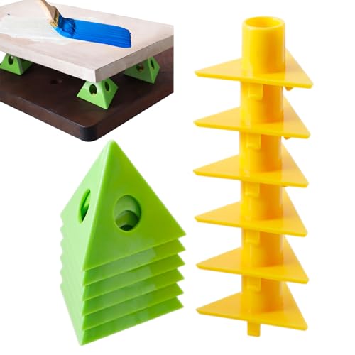Pirámides de pintura de 6 piezas: mini soportes en trípode para el secado de puertas 2