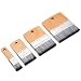 4pcs Flat Paddle Paint Brush Set, Fuumuui Scale Brushes, Large Paint Brush, Wide Flat Paint Brushes with Short Handle for Oil and Acrylic Paints(1'', 2'', 3'', 4'')