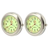 2pcs Pocket Watch Dial Clip- on Watch Lapel Pin Watch Watch Dial Supplies for Doctors Staff